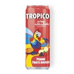 Tropico Pomme Fruits Rouges 33cl - Pack de 24 – Boisson Fruité pour Pros | H.T.S. Halal Traders & Services