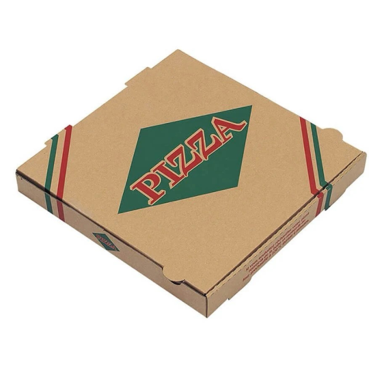 Boîte à Pizza Kraft 26 cm x100 | H.T.S Halal Traders & Services