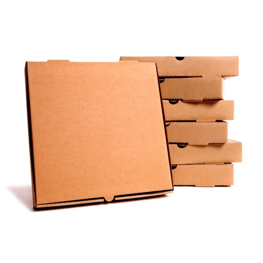 Boîte à Pizza Kraft 26 cm x100 | H.T.S Halal Traders & Services