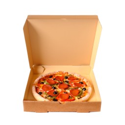 Boîte à Pizza Kraft 40 cm – Grand format pour pizzas XL | H.T.S Halal Traders & Services