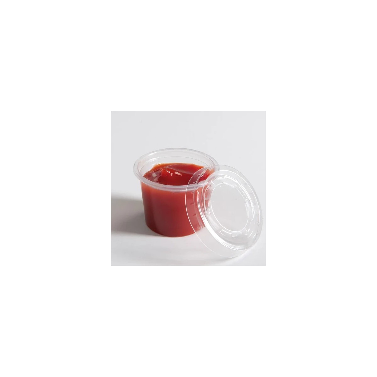 Pot sauce 30 ml avec couvercle – Pack de 500 | H.T.S Halal Traders & Services