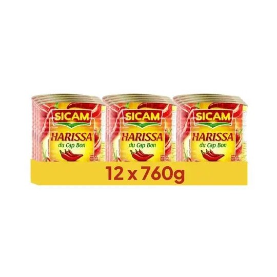 Sicam Sauce Harissa 760g x 12 – Sauce piquante | H.T.S. Halal Traders & Services