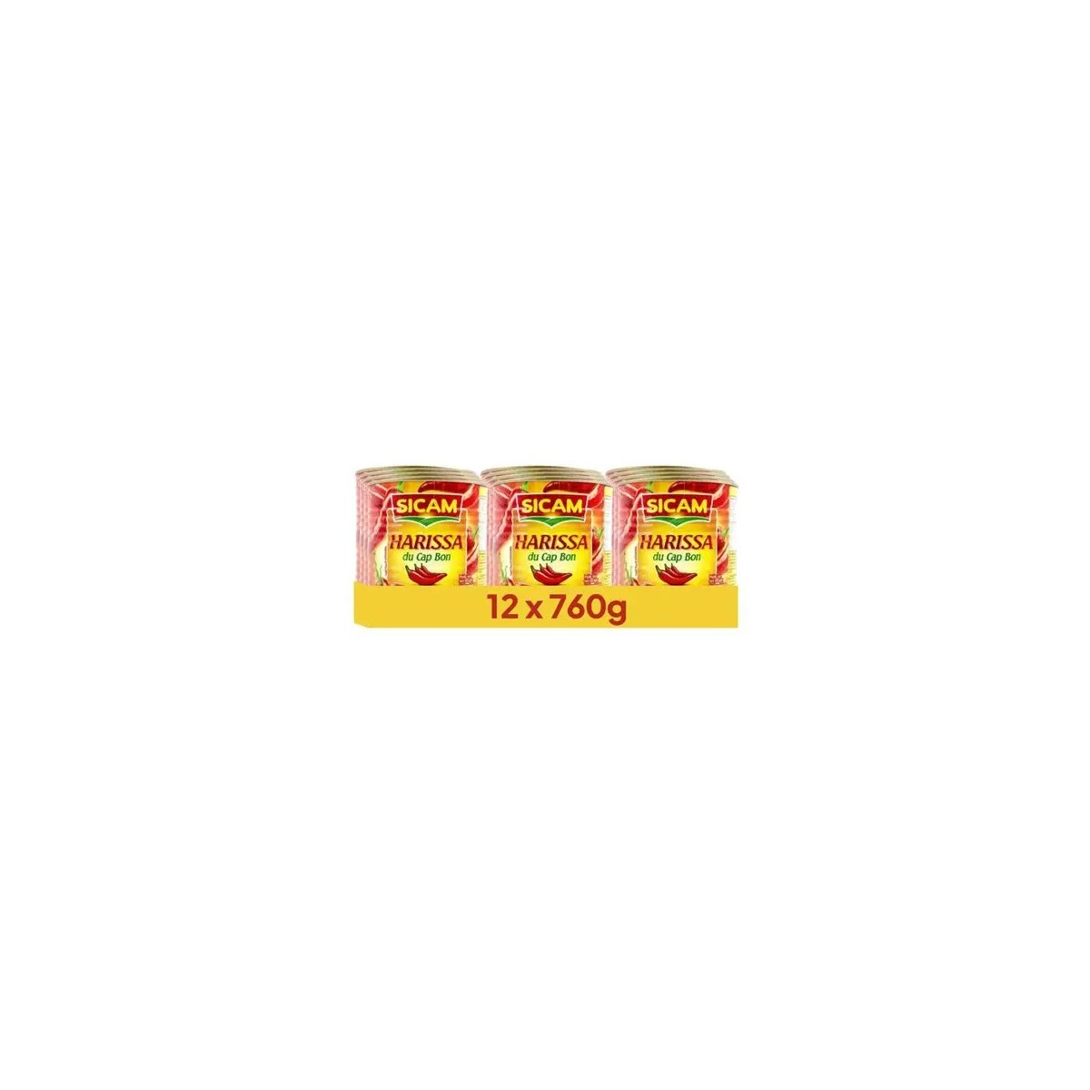 Sicam Sauce Harissa 760g x 12 – Sauce piquante | H.T.S. Halal Traders & Services