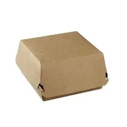 Boîte Kraft Burger Taille L – Lot de 500| Emballage Écologique | H.T.S. Halal Traders & Services