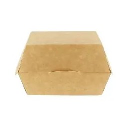 Boîte Kraft Burger Taille L – Lot de 500| Emballage Écologique | H.T.S. Halal Traders & Services