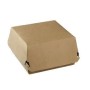 Boîte Kraft Burger S - Pack de 600 Emballage Écologique | H.T.S. Halal Traders & Services