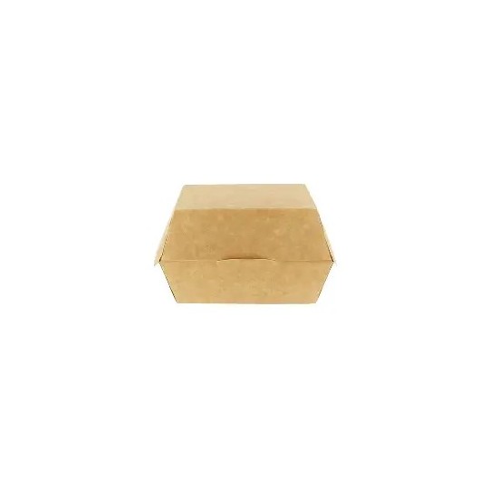 Boîte Kraft Burger S - Pack de 600 Emballage Écologique | H.T.S. Halal Traders & Services