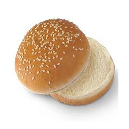 Pain burger sésame 11 cm x48 – Buns moelleux pour professionnels | H.T.S. Halal Traders & Services