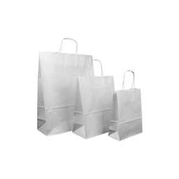 Sac Kraft Blanc 20×20cm - 8/8 - Pack de 1000 | H.T.S. Halal Traders & Services