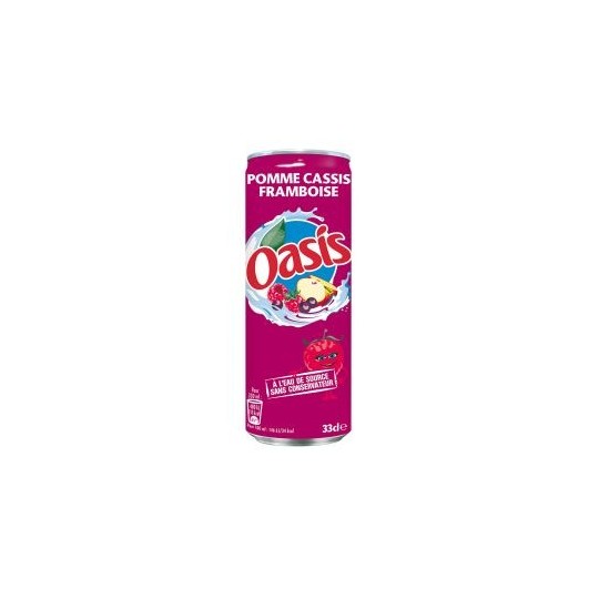 Oasis Pomme Cassis 33cl - Pack de 24 – Boisson fruitée sans bulles | H.T.S. Halal Traders & Services