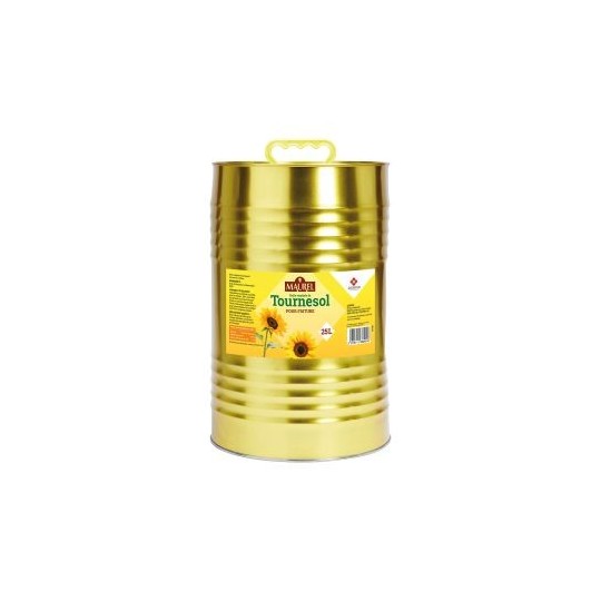 Maurel Huile de tournesol - Bidon de 25L | Halal Traders & Services