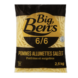 Ben's Frites 6/6 Pré-Salées - Pack de 10kg | H.T.S. Halal Traders & Services