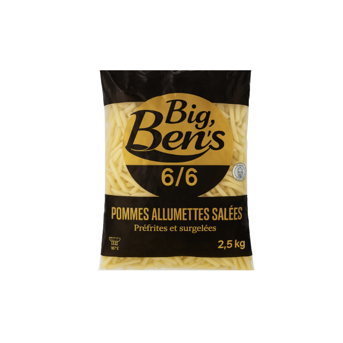 Ben's Frites 6/6 Pré-Salées - Pack de 10kg | H.T.S. Halal Traders & Services