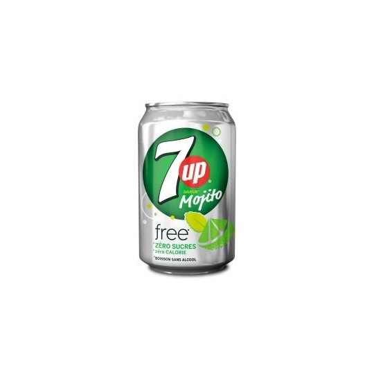 7UP Mojito Zero 33cl - Pack de 24 – Soda sans sucre et sans alcool | H.T.S. Halal Traders & Services