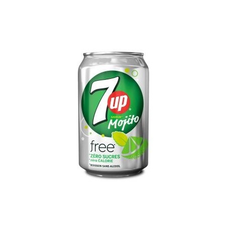 7UP Mojito Zero 33cl - Pack de 24 – Soda sans sucre et sans alcool | H.T.S. Halal Traders & Services