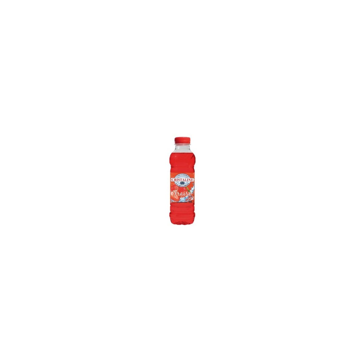 Cristaline 50cl, Eau aromatisée à la Fraise - pack de 24 | H.T.S. Halal Traders & Services