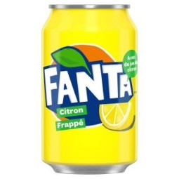 Fanta Citron 33cl - Pack de 24 – Boisson gazeuse au citron | H.T.S. Halal Traders & Services