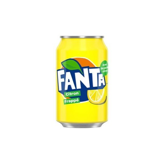 Fanta Citron 33cl - Pack de 24 – Boisson gazeuse au citron | H.T.S. Halal Traders & Services