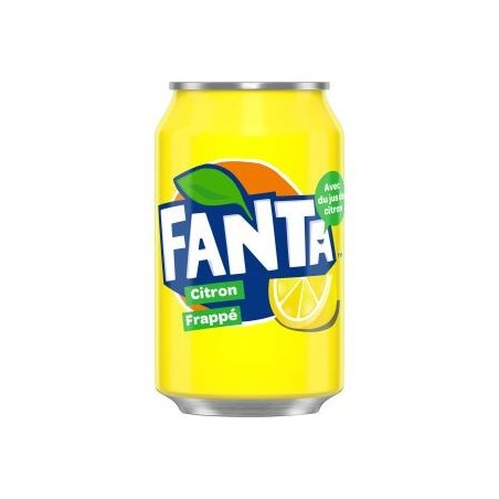 Fanta Citron 33cl - Pack de 24 – Boisson gazeuse au citron | H.T.S. Halal Traders & Services