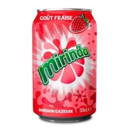 Mirinda Fraise 33cl - Pack de 24 – Boisson pétillante fruitée | H.T.S. Halal Traders & Services