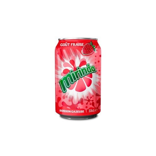 Mirinda Fraise 33cl - Pack de 24 – Boisson pétillante fruitée | H.T.S. Halal Traders & Services